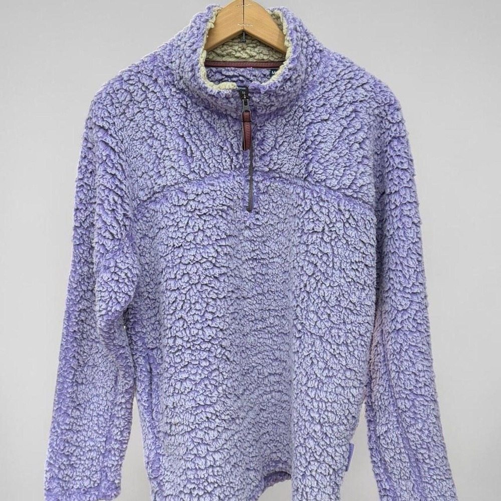 Live Oak‎ Brand Purple Sherpa 1/4 Zip Pullover Fleece Jacket